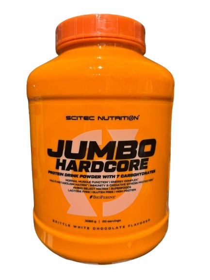 SciTec Jumbo Hardcore 3060g Brittle White Chocolate